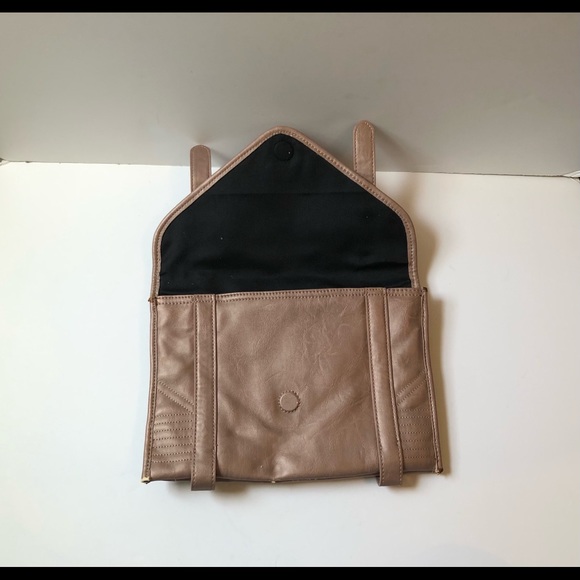 BCBGeneration Metallic Pink Envelope Clutch - Picture 4 of 8